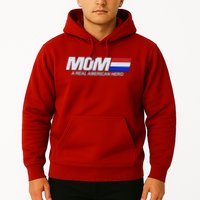 Retro 80's Mom A Real American Hero Hoodie