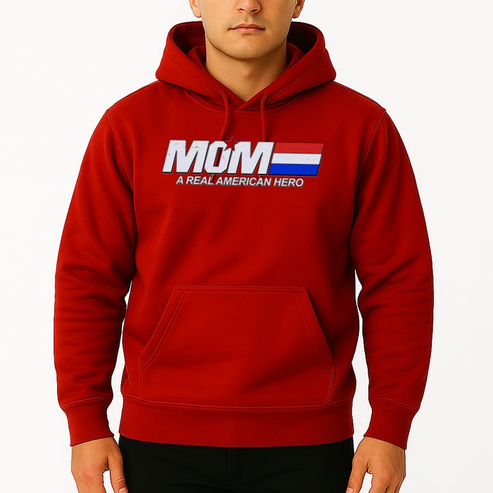 Retro 80's Mom A Real American Hero Hoodie