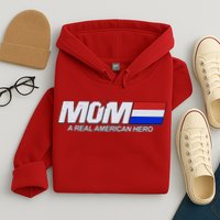 Retro 80's Mom A Real American Hero Hoodie