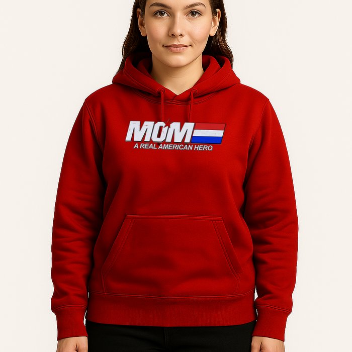 Retro 80's Mom A Real American Hero Hoodie