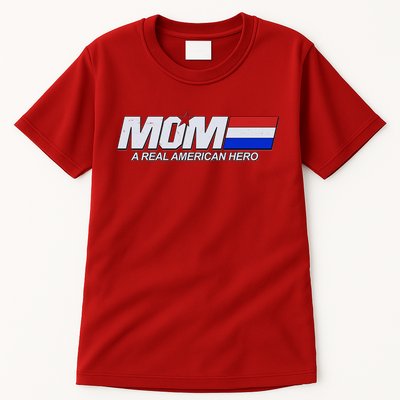 Retro 80's Mom A Real American Hero Tall T-Shirt