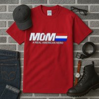 Retro 80's Mom A Real American Hero Tall T-Shirt