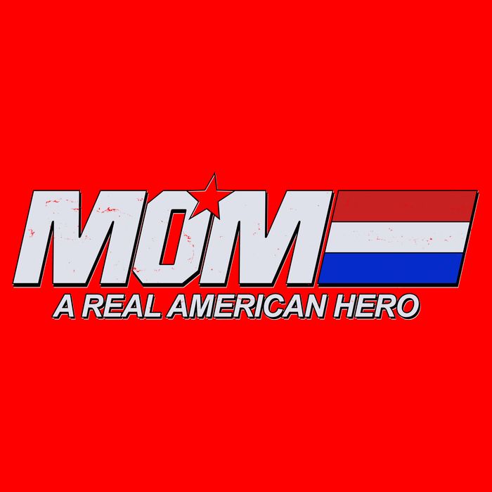 Retro 80's Mom A Real American Hero Flat Bill Trucker Hat