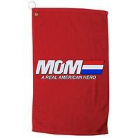 Retro 80's Mom A Real American Hero Golf Towel