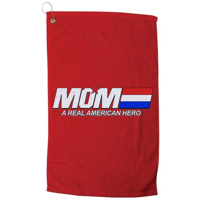 Retro 80's Mom A Real American Hero Golf Towel