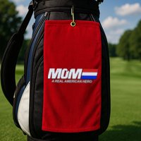 Retro 80's Mom A Real American Hero Golf Towel