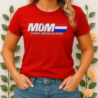 Retro 80's Mom A Real American Hero Womens T-Shirt