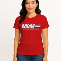 Retro 80's Mom A Real American Hero Womens T-Shirt