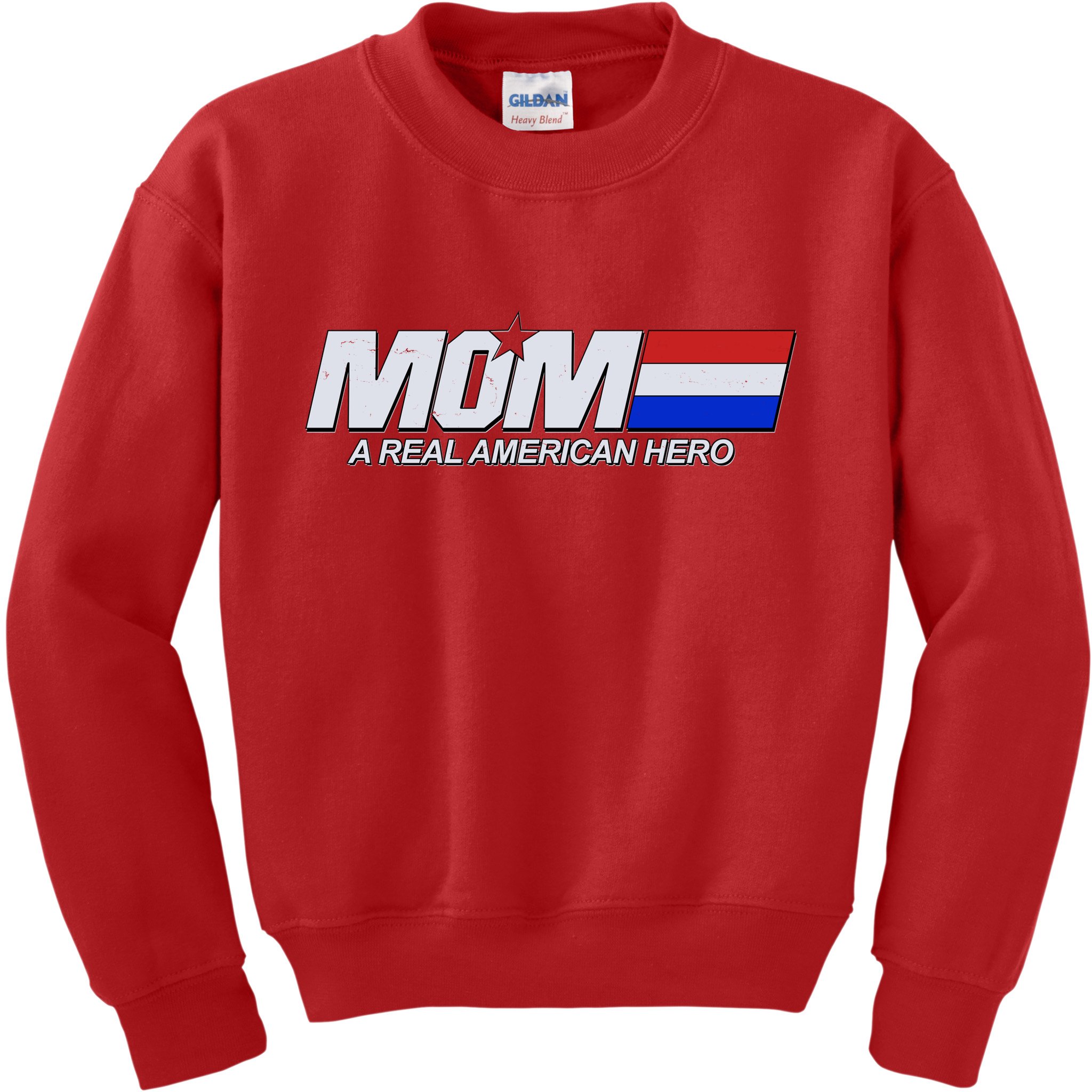 Retro 80's Mom A Real American Hero Kids Sweatshirt