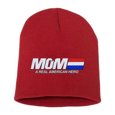 Retro 80's Mom A Real American Hero Short Acrylic Beanie