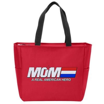 Retro 80's Mom A Real American Hero Zip Tote Bag