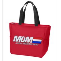 Retro 80's Mom A Real American Hero Zip Tote Bag