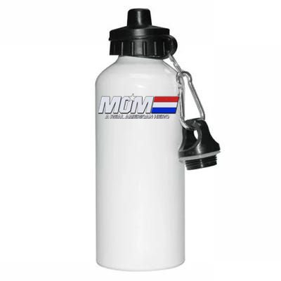 Retro 80's Mom A Real American Hero Aluminum Water Bottle 