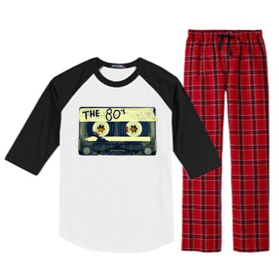 Retro 80S Mix Tape Raglan Sleeve Pajama Set