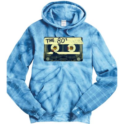 Retro 80S Mix Tape Tie Dye Hoodie