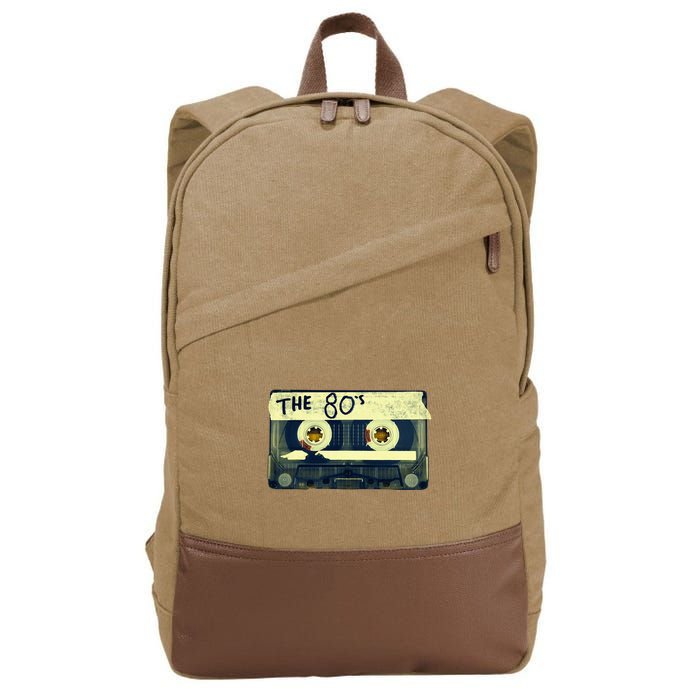 Retro 80S Mix Tape Cotton Canvas Backpack