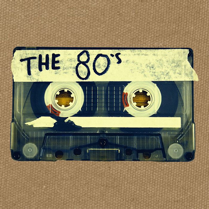 Retro 80S Mix Tape Cotton Canvas Backpack