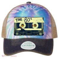 Retro 80S Mix Tape Legacy Tie Dye Trucker Hat