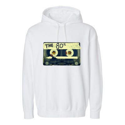 Retro 80S Mix Tape Garment-Dyed Fleece Hoodie