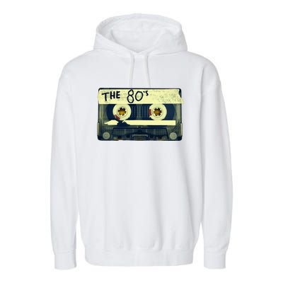 Retro 80S Mix Tape Garment-Dyed Fleece Hoodie