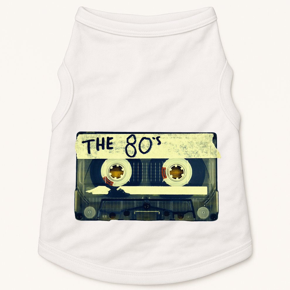 Retro 80S Mix Tape Doggie Tank
