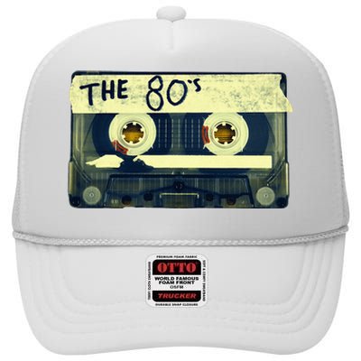 Retro 80S Mix Tape High Crown Mesh Back Trucker Hat