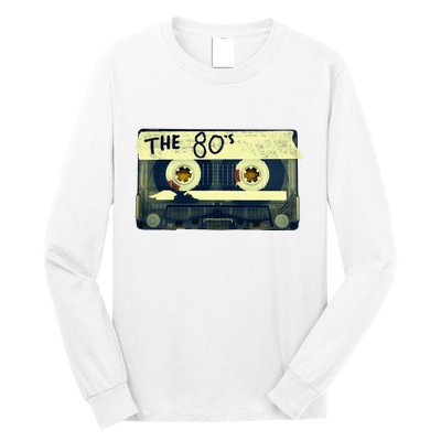 Retro 80S Mix Tape Long Sleeve Shirt