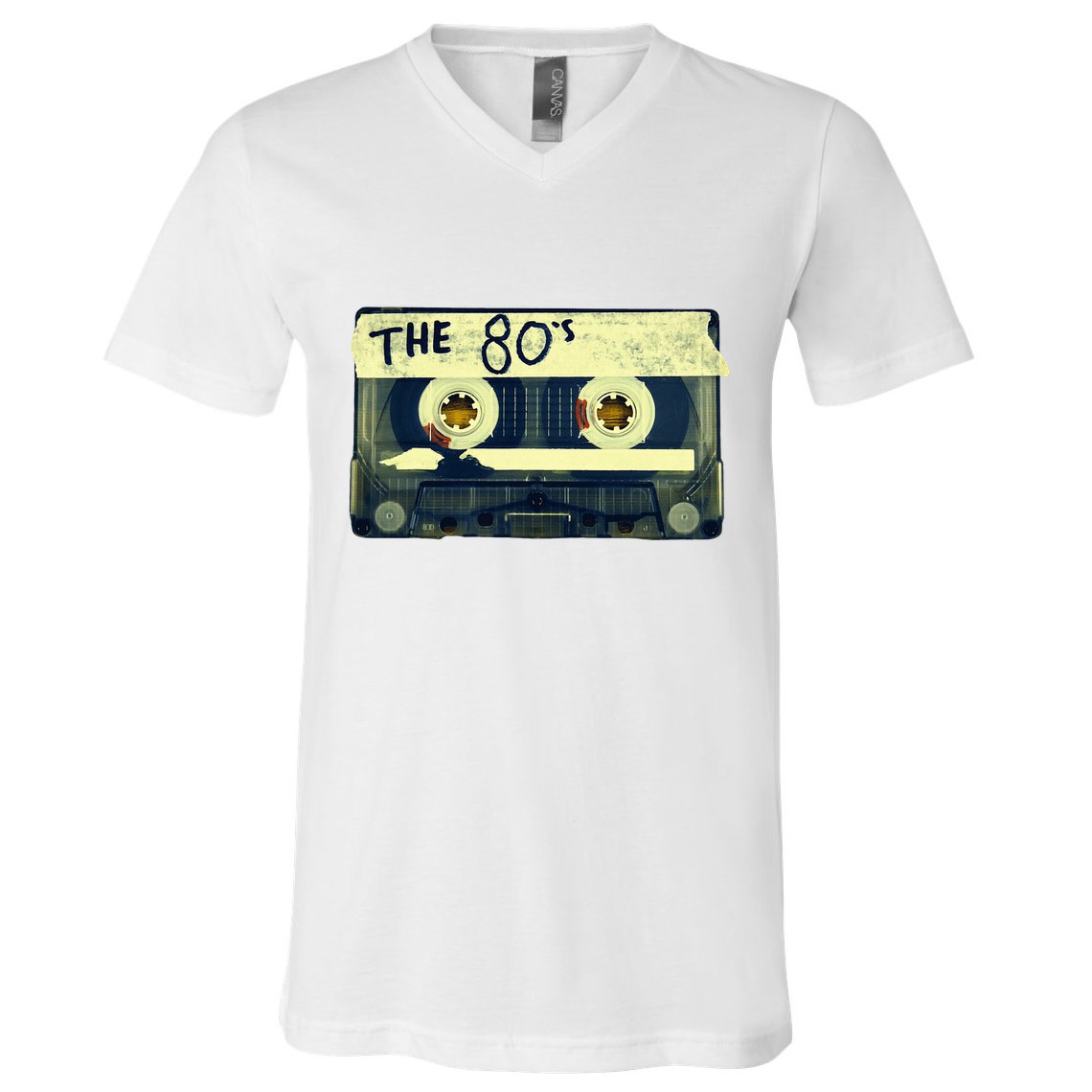 Retro 80S Mix Tape V-Neck T-Shirt
