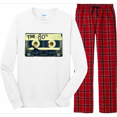 Retro 80S Mix Tape Long Sleeve Pajama Set