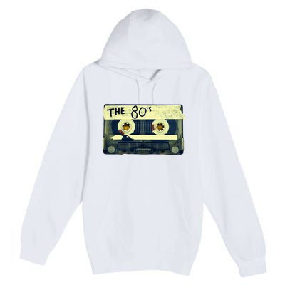 Retro 80S Mix Tape Premium Pullover Hoodie