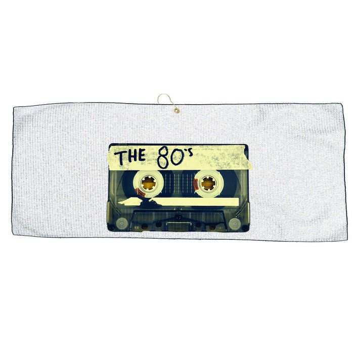 Retro 80S Mix Tape Large Microfiber Waffle Golf Towel