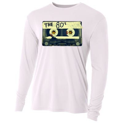 Retro 80S Mix Tape Cooling Performance Long Sleeve Crew