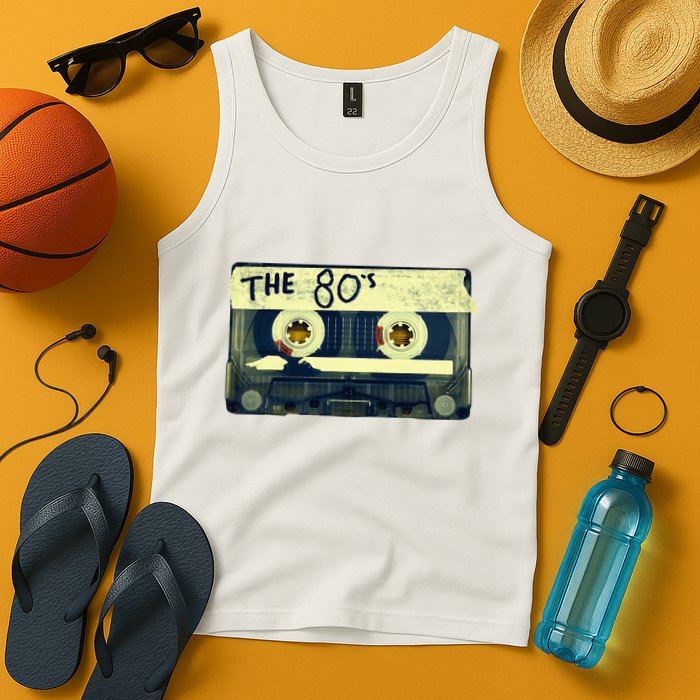 Retro 80S Mix Tape Tank Top
