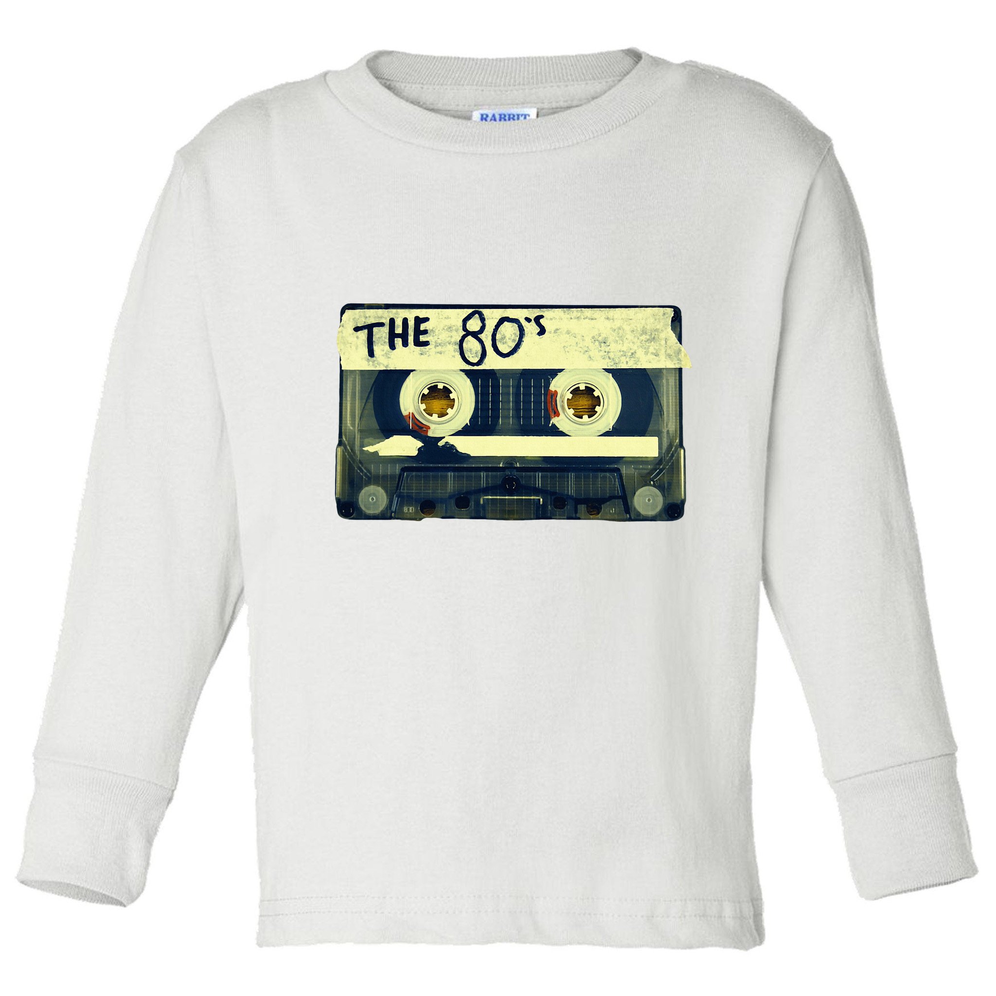 Retro 80S Mix Tape Toddler Long Sleeve Shirt