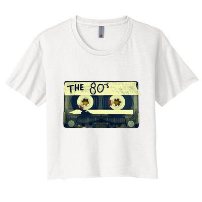 Retro 80S Mix Tape Crop Top