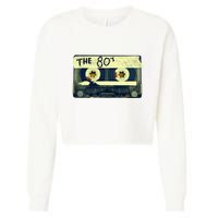 Retro 80S Mix Tape Cropped Pullover Crew