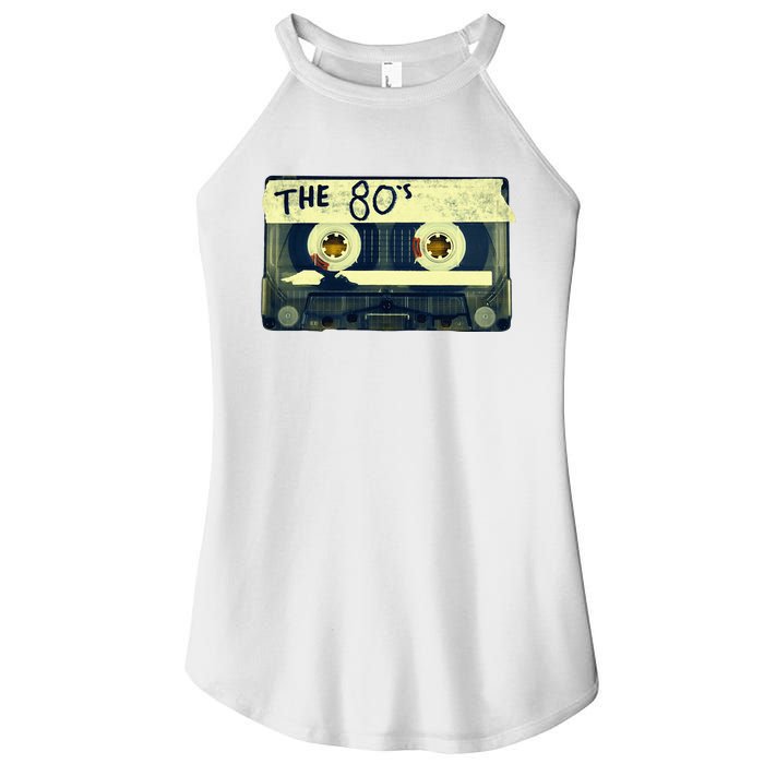 Retro 80S Mix Tape Women’s Perfect Tri Rocker Tank