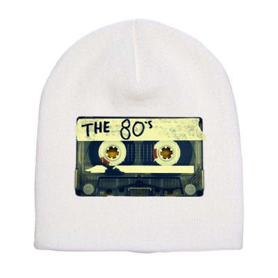 Retro 80S Mix Tape Short Acrylic Beanie