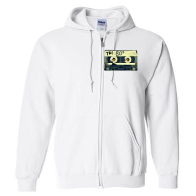 Retro 80S Mix Tape Full Zip Hoodie