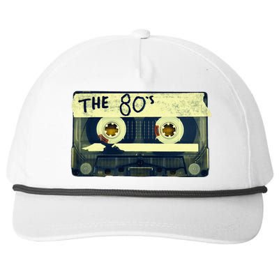 Retro 80S Mix Tape Snapback Five-Panel Rope Hat