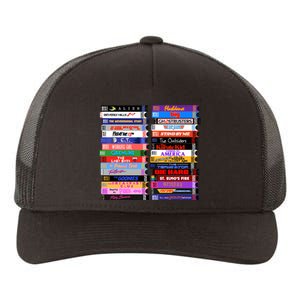 Retro 80s Movies Vhs Stacks Yupoong Adult 5-Panel Trucker Hat