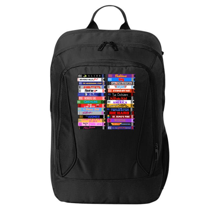 Retro 80s Movies Vhs Stacks City Backpack