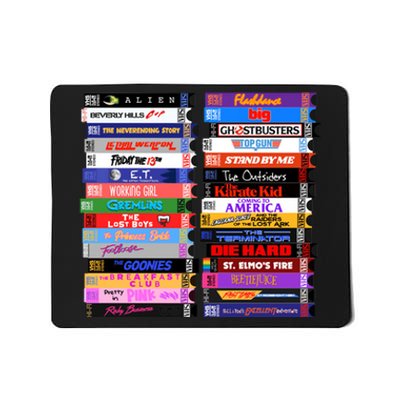 Retro 80s Movies Vhs Stacks Mousepad