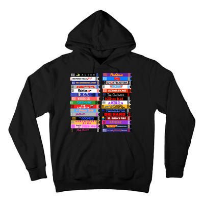 Retro 80s Movies Vhs Stacks Tall Hoodie