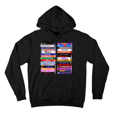 Retro 80s Movies Vhs Stacks Tall Hoodie