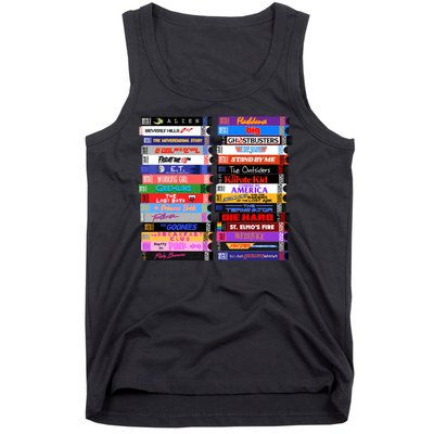 Retro 80s Movies Vhs Stacks Tank Top