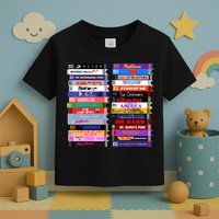 Retro 80s Movies Vhs Stacks Toddler T-Shirt