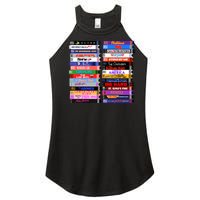 Retro 80s Movies Vhs Stacks Women's Perfect Tri Rocker Tank