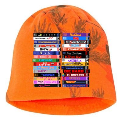 Retro 80s Movies Vhs Stacks Kati - Camo Knit Beanie