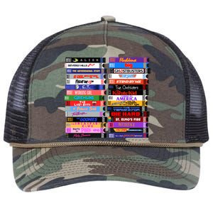 Retro 80s Movies Vhs Stacks Retro Rope Trucker Hat Cap